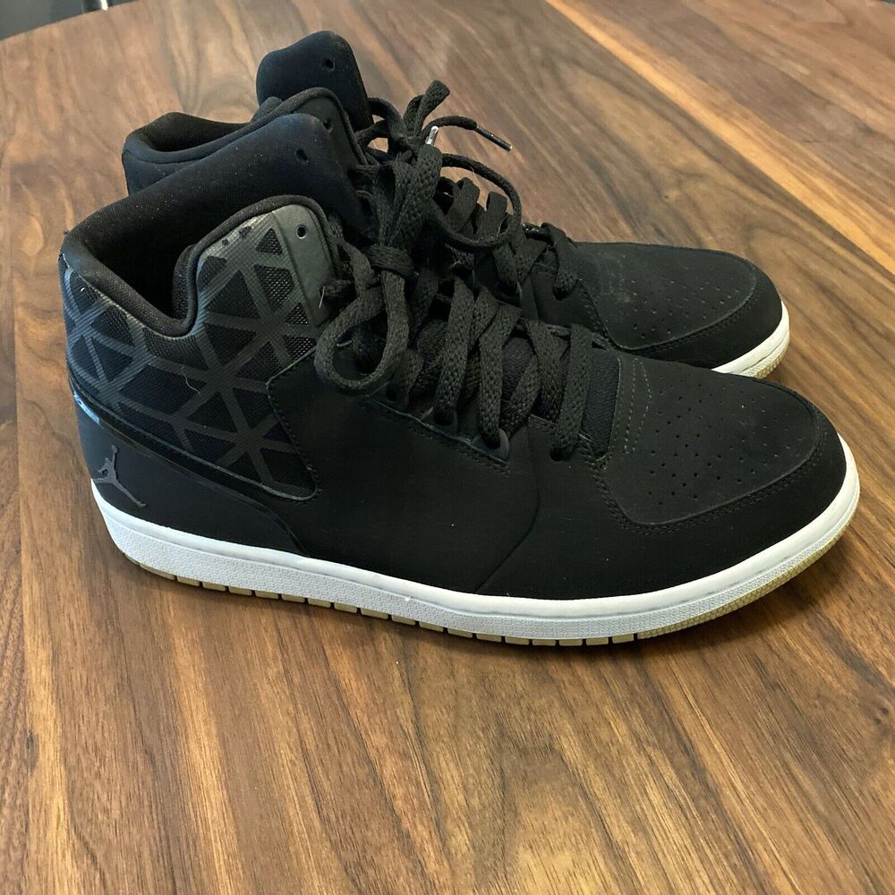 Nike Air Jordan 1 Flight 3 Mens Size 11 Black Athletic Shoes Sneakers 706954-006